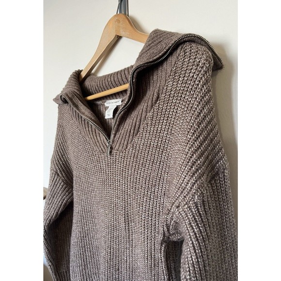 Cupcakes And Cashmere Brown Knit Sweater Dress Size XS - Picture 2 of 8